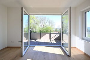 Blick auf den Balkon