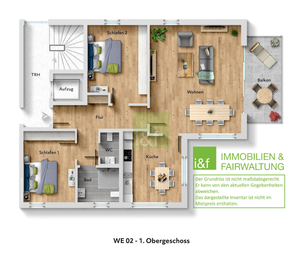 Grundriss Wohnung 2