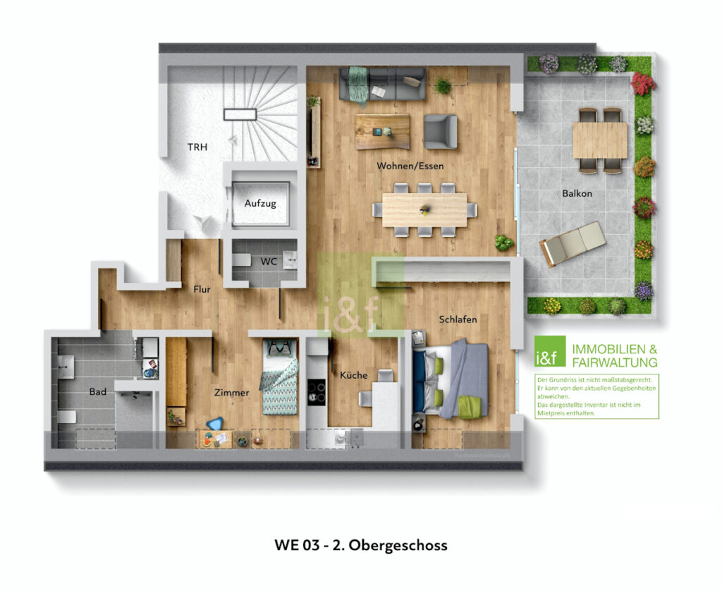 Grundriss Wohnung 3