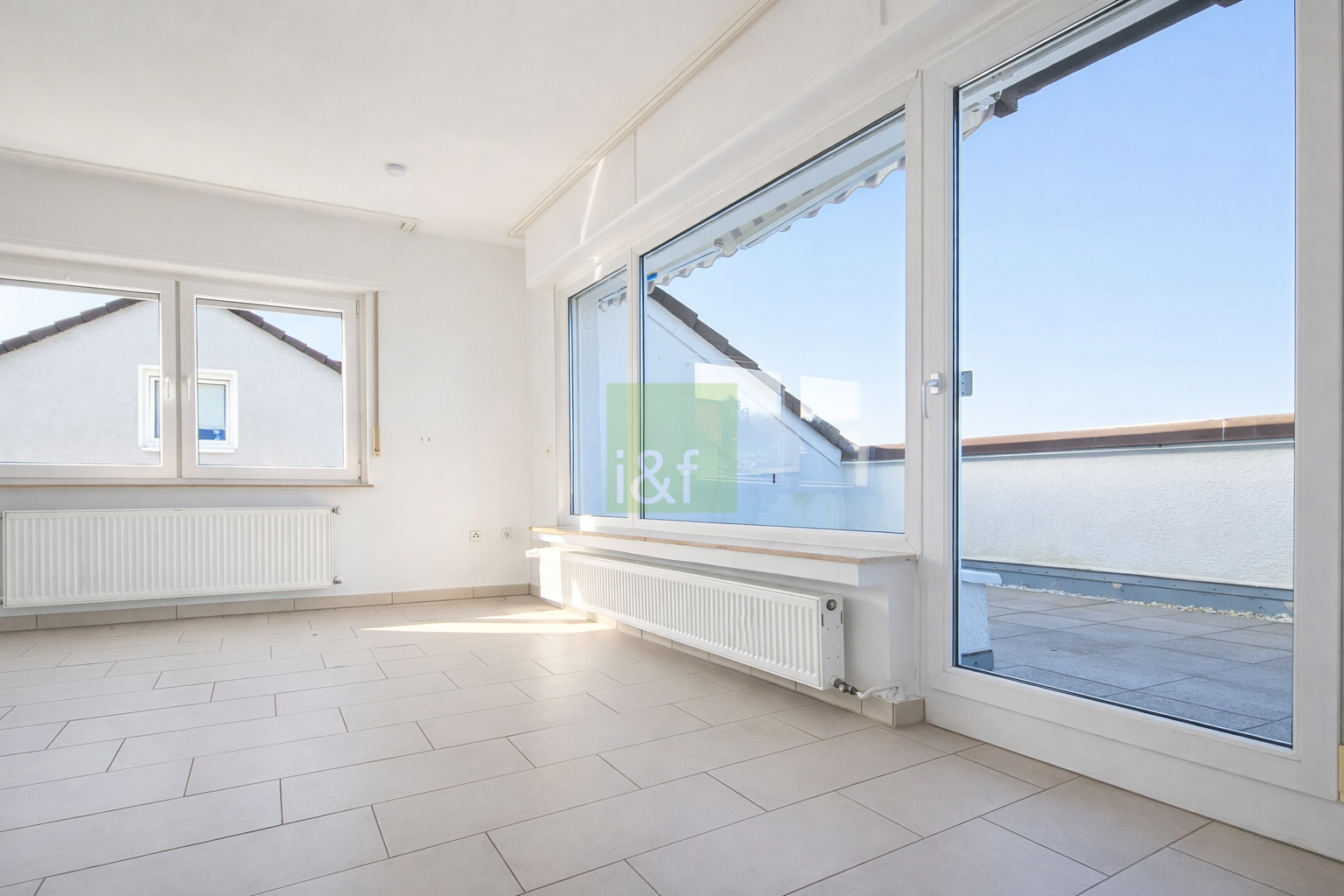 Blick auf die Terrasse