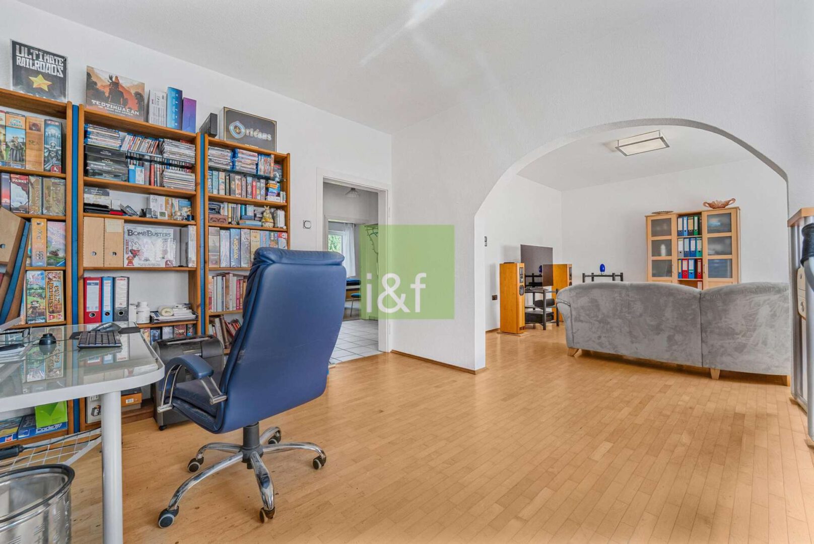 EG: Blick in das Wohnzimmer