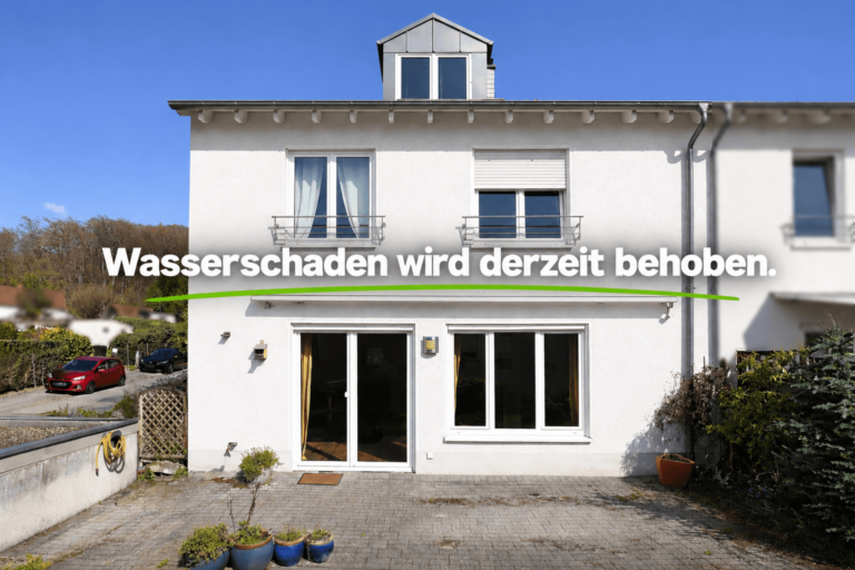 Wasserschaden am Haus wird behoben